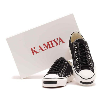 G13FW701-BLACK KAMIYA Joey Vulcanized Sneakers Black (Men's)