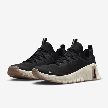 FJ7127-010 Nike Free Metcon 6 Black Gum Light Brown Coconut Milk (Men's)