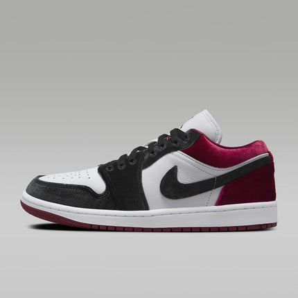 FZ3242-001 Nike Air Jordan 1 Low SE Velvet Red Black (Men's)