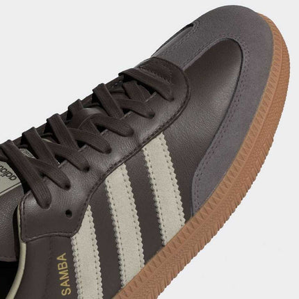 ID1481 adidas Originals Samba OG Brown Putty Grey Gold Metallic (Men's)