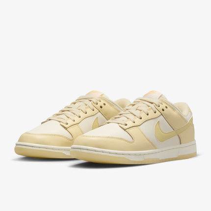 FZ2552-100 Nike Dunk Low Muslin Pale Ivory Laser Orange Team Gold (Women's)