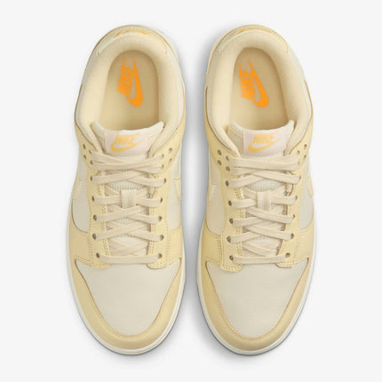 FZ2552-100 Nike Dunk Low Muslin Pale Ivory Laser Orange Team Gold (Women's)