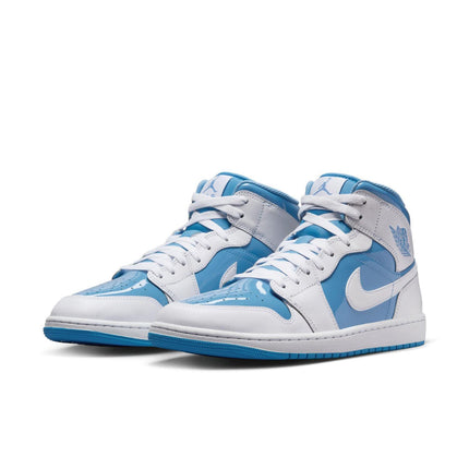 FZ2142-114 Nike Air Jordan 1 Mid White Legend Blue (Men's)