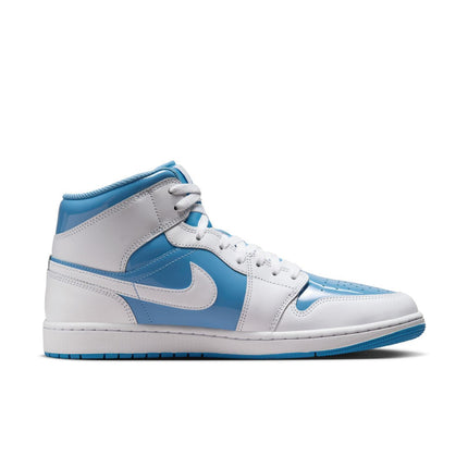 FZ2142-114 Nike Air Jordan 1 Mid White Legend Blue (Men's)