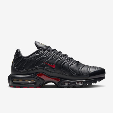 FZ3038-001 Nike Air Max Plus Premium Black Metallic Gold University Red (Men's)