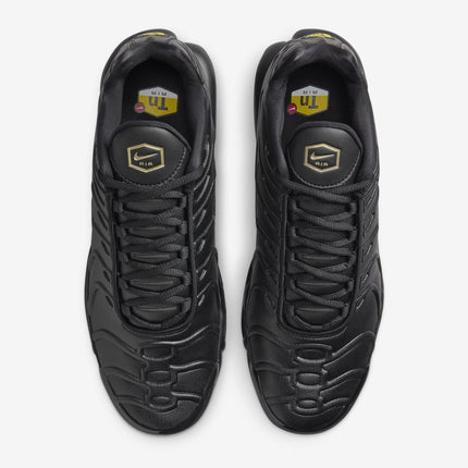 FZ3038-001 Nike Air Max Plus Premium Black Metallic Gold University Red (Men's)