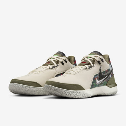 HF0716-200 FaZe Clan Nike LeBron NXXT Gen AMPD Light Cream Medium Olive (Men's)