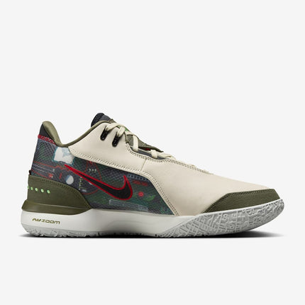 HF0716-200 FaZe Clan Nike LeBron NXXT Gen AMPD Light Cream Medium Olive (Men's)