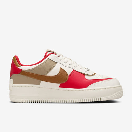 HQ3400-030 Nike Air Force 1 Shadow Phantom Fire Red Khaki Light (Women's )