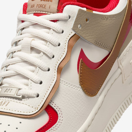 HQ3400-030 Nike Air Force 1 Shadow Phantom Fire Red Khaki Light (Women's )