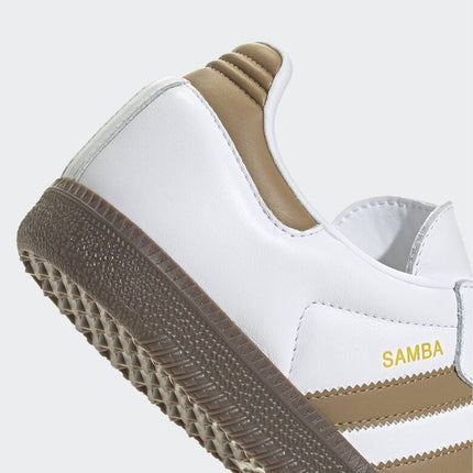 JH8796 adidas Originals Samba OG Cloud White Brown Desert Clear Granite (Men's)