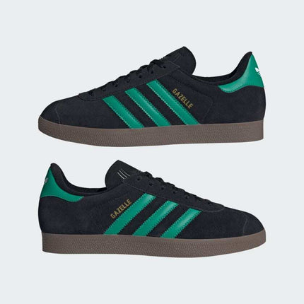 JH5394 adidas Originals Gazelle Core Black Court Green Cloud White (Men's)