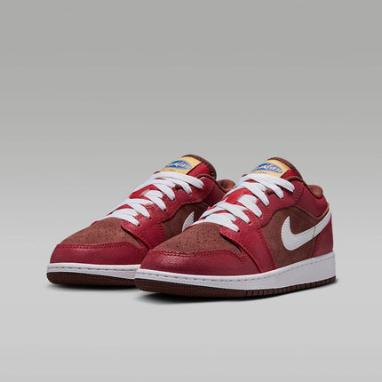 HF3202-200 Nike GS Air Jordan 1 Dark Pony Varsity Red Coconut Milk White