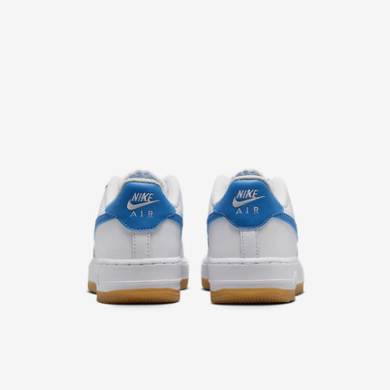 FV5948-115 Nike GS Air Force 1 White Gum Light Brown Blue Beyond