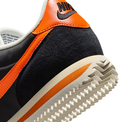 HF0263-003 Nike Cortez Textile Black Sail Muslin Safety Orange (Men's)