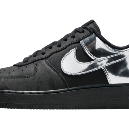 HF2885-001 Nike Air Force 1 Low Black and Metallic Silver (Men's)