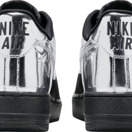 HF2885-001 Nike Air Force 1 Low Black and Metallic Silver (Men's)