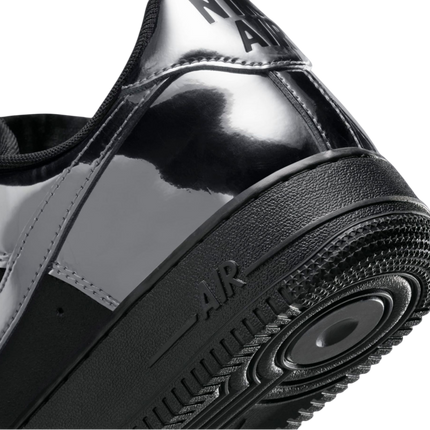 HF2885-001 Nike Air Force 1 Low Black and Metallic Silver (Men's)