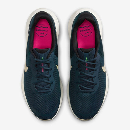 FB2207-407 Nike Revolution 7 Armory Navy Green Strike Hyper Pink Desert (Men's)