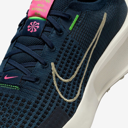 FD2291-407 Nike Interact Run Armory Navy Hyper Pink Pale Ivory Desert (Men's)