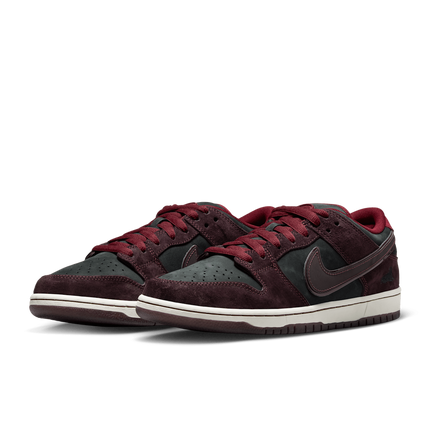 FZ1289-200 Riot Skateshop Nike SB Dunk Low Pro QS Mahogany and Team Red (Men's)