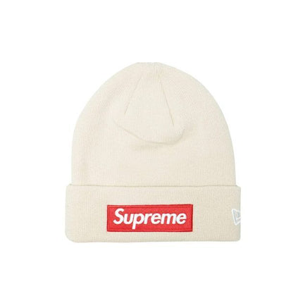 Supreme New Era Box Logo Beanie Stone