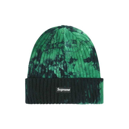 Supreme Overdyed Beanie Splatter Green (24SS)