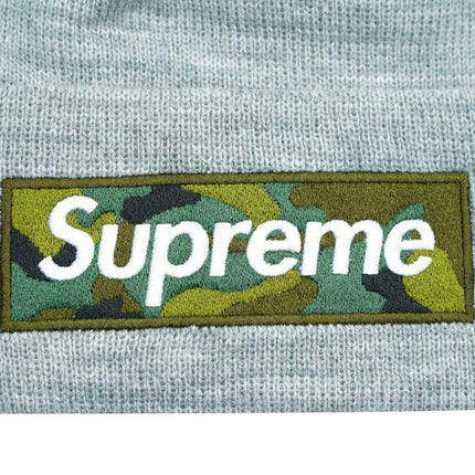 Supreme New Era Box Logo Beanie Heather Grey (23FW)