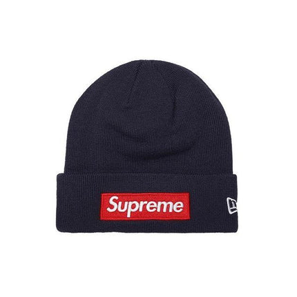 Supreme New Era Box Logo Beanie Navy