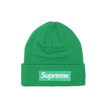 Supreme New Era Box Logo Beanie Green