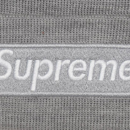 Supreme New Era Box Logo Beanie Heather Grey