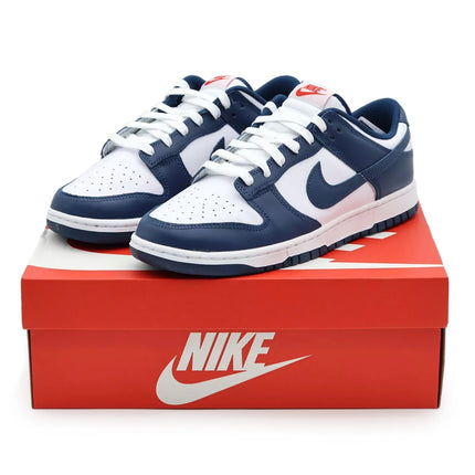 DD1391-400 Nike Dunk Low Valerian Blue White Navy USA University Red (Men's)