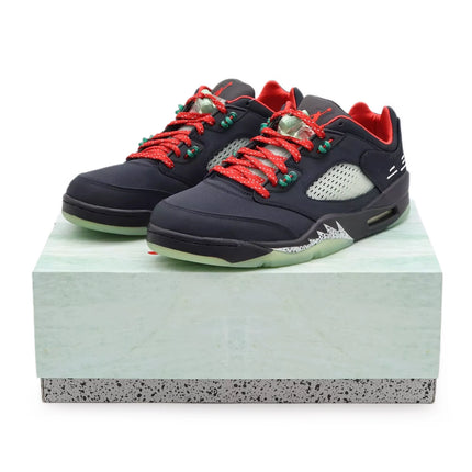 DM4640-036 Nike Air Jordan 5 Low Jade Clot Anthracite Black Fire Red (Men's)