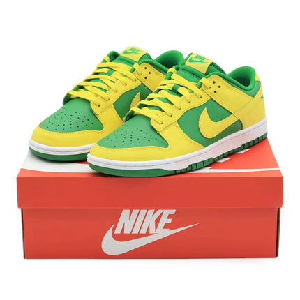 DV0833-300 Nike Dunk Low Reverse Brazil BTTYS Oregon Apple Green Yellow (Men's)