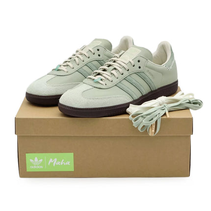 IE0967 Maha adidas Originals Samba OG Half Green (Men's)