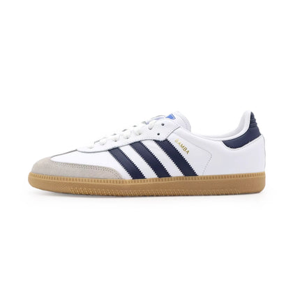 IF3814 adidas Originals Samba OG White Grey Night Navy Blue Indigo Gum (Men's)