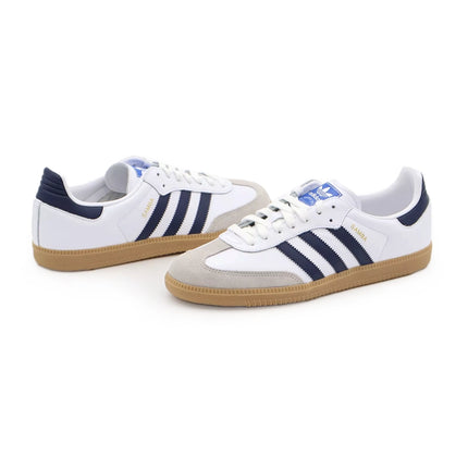 IF3814 adidas Originals Samba OG White Grey Night Navy Blue Indigo Gum (Men's)