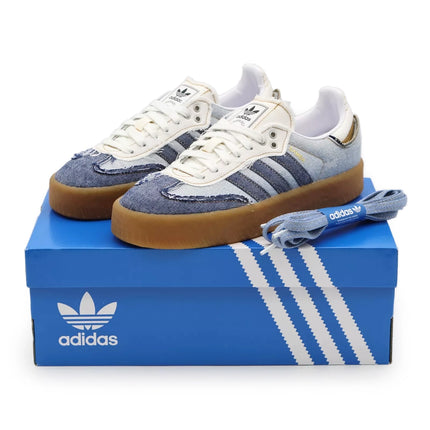 II0001 atmos pink adidas Originals Sambae Stacked Denim Cloud White (Women's)