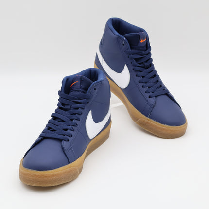 FJ1680-400 Nike SB Zoom Blazer Mid ISO Orange Label Navy Gum (Men's)