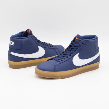 FJ1680-400 Nike SB Zoom Blazer Mid ISO Orange Label Navy Gum (Men's)