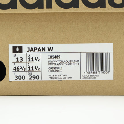 IH5489 adidas Originals Japan Footwear White Core Black Gold Metallic (Women's)