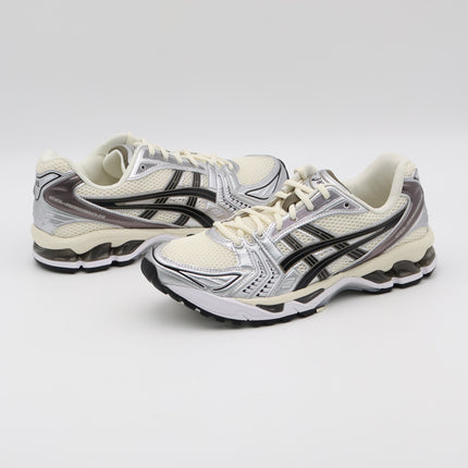 1201A019-108 Asics Gel-Kayano 14 Cream Black Metallic Plum Silver White (Men's)