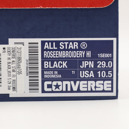 31311860 Converse All Star Roseembroidery Hi Black (Men's)