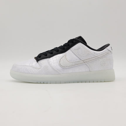 FN0315-110 CLOT Fragment Nike Dunk Low White Black (Men's)