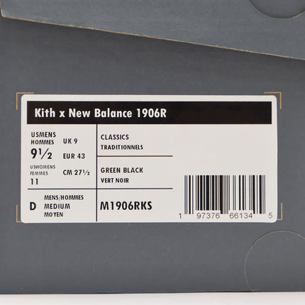 M1906RKS KITH New Balance 1906R Black Multi (Men's)