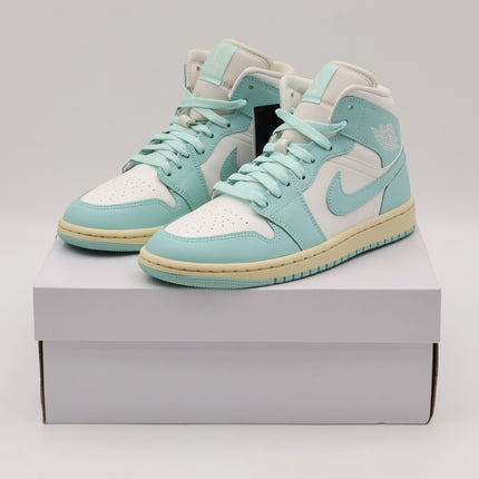 BQ6472-132 Nike Air Jordan 1 Mid Light Dew (Women's)