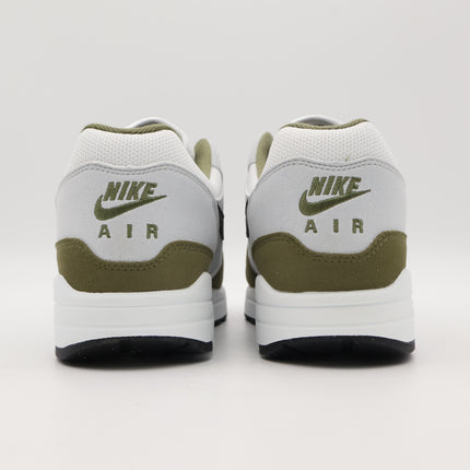 FD9082-102 Nike Air Max 1 White Black Pure Platinum Medium Olive (Men's)