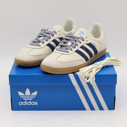 JI3907 adidas Originals Samba OG Off White Dark Blue Clear Sky (Women's)