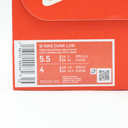 DD1503-801 Nike Dunk Low Peach Cream (Women's)