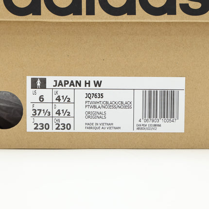 JQ7635 adidas Originals Japan Mid Footwear White Core Black (Women's)